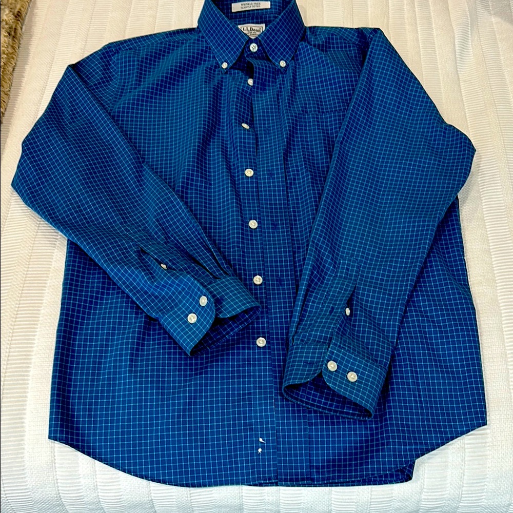 Men's Blue Checkered Shirt